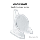 20pcs S Acrylic Clear Stand for Trading Card PSA Pokemon Card Holders Stand - Top-Down View