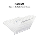 12pcs L Acrylic Clear Stand for Trading Card PSA Pokemon Card Holders Stand - Top-Down View