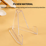 12pcs L Acrylic Clear Stand for Trading Card PSA Pokemon Card Holders Stand - 45-Degree Angle