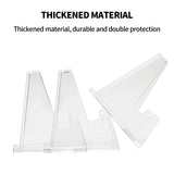 12pcs L Acrylic Clear Stand for Trading Card PSA Pokemon Card Holders Stand - Close-Up Angle