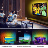4M RGB LED Strip Lights IP65 Waterproof 5050 300LEDs 12V USB Bluetooth Gift - Rear View