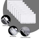 A6 PU Leather Notebook Binder Budget Planner Organizer Cover Cash Pockets Sheets - Front View