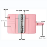 A6 PU Leather Notebook Binder Budget Planner Organizer Cover Cash Pockets Sheets - Extra Image