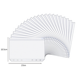20PCS A6 PU Notebook Binder Budget Planner Organizer Cover Cash Pockets Sheets - Side View