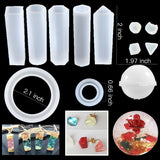 93Pcs/Set Resin Mold Epoxy Resin Mold Dropper Spoon Powder Set Kit Craft Tool - 45-Degree Angle