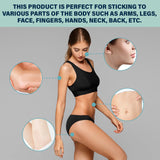 South moon Birthmark Skin Tone Concealer, Cover Body Scars Tattoo Spots Waterproof Color Masking Tape - Top-Down View