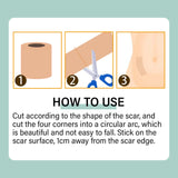 South moon Birthmark Skin Tone Concealer, Cover Body Scars Tattoo Spots Waterproof Color Masking Tape - 45-Degree Angle