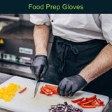 6g Flexible Disposable Nitrile Gloves For Mechanic Work Food Prepa 100pcs L - Rear View