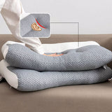 Ergonomic Cervical Pillow Contour Orthopedic Neck Pain Adjustable Bed Pillow - 45-Degree Angle