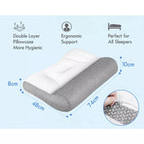 Ergonomic Cervical Pillow Contour Orthopedic Neck Pain Adjustable Bed Pillow - Extra Image