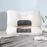 2 pcs Pain Relief Ergonomic Pillow Adjustable Contour Orthopedic Cervical Bed Pillow - 45-Degree Angle