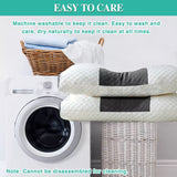 2 pcs Pain Relief Ergonomic Pillow Adjustable Contour Orthopedic Cervical Bed Pillow - Rear View