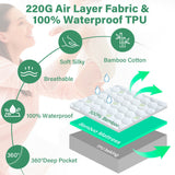 Mattress Protector Bamboo Cotton Mattress Cover Waterproof S Fitted Cover - Front View