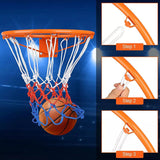 45CM Basketball Ring Hoop Net Wall Mounted Outdoor Hanging Basket ProfessionalAU - Front View