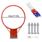 45CM Basketball Ring Hoop Net Wall Mounted Outdoor Hanging Basket ProfessionalAU