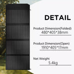 160W 160Watt Folding Solar Panel Blanket Mat Flexible Mono Power Camping RV USB 12V