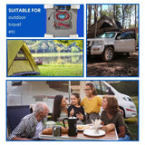 160W 160Watt Folding Solar Panel Blanket Mat Flexible Mono Power Camping RV USB 12V - Top-Down View