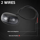 10X LED Clearance Lights Amber Red Side Marker Lamp Truck Trailer Caravan 12-24V - Close-Up Angle