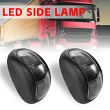 10X LED Clearance Lights Amber Red Side Marker Lamp Truck Trailer Caravan 12-24V - Low Angle