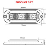 10x LED Clearance Lights Side Marker Lamp Red Amber Truck Trailer Caravan Lorry - Side View