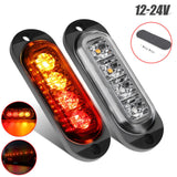 10x LED Clearance Lights Side Marker Lamp Red Amber Truck Trailer Caravan Lorry - 45-Degree Angle