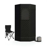 Home Portable Steam Sauna Tent w/Remote Control Foldable Chair Loss Weight AU - Front View