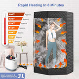 Home Portable Steam Sauna Tent w/Remote Control Foldable Chair Loss Weight AU - Top-Down View