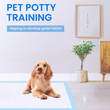 50pcs Pet Training Pads Puppy Toilet Dog Pee Indoor 60x90cm Super Absorbent - Side View