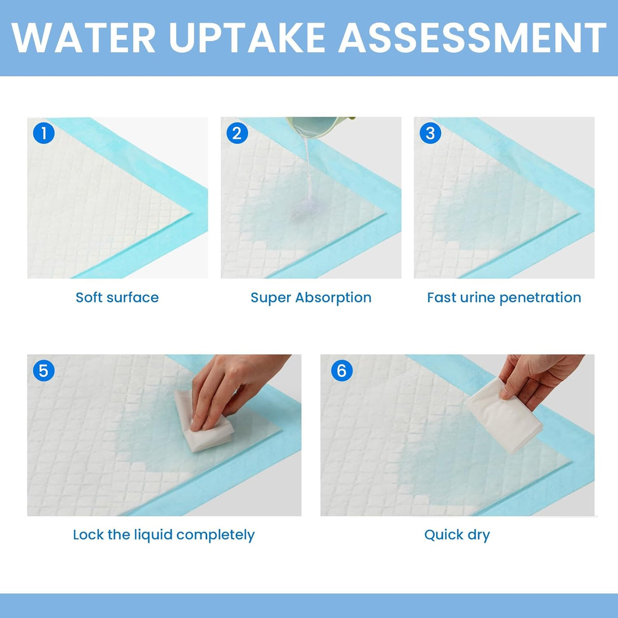 50pcs Pet Training Pads Puppy Toilet Dog Pee Indoor 60x90cm Super Absorbent