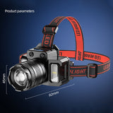900000LM LED Headlamp Rechargeable Headlight Zoomable Head Torch Lamp Flashlight - Extra Image