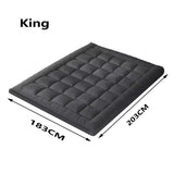 5CM Bedding Luxury Pillowtop Mattress Topper Mat Pad Antibacterial and dust mite-resistant King:183*203cm - Front View