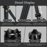 Baseball LED Flashlight Rechargeable Zoom Police Security Torch Baton Lamp Light - Low Angle