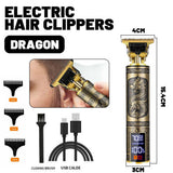 Professional Mens Hair Clippers Shaver Trimmers Machine Cordless Beard Electric - Rear View