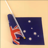 Small Waver Hand Held Aussie Flags Party Supplies Banner AU 8pcs Australia Flag - Rear View