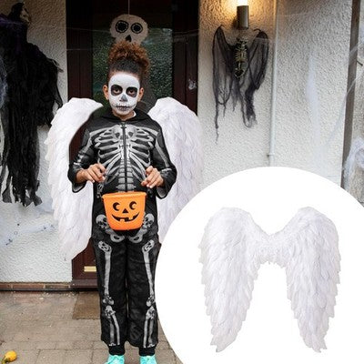 Angel Wings Fairy Wings with Elastic Straps Adults White