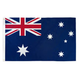 2 Pack Australian Aussie Flag Australia Anzac Day Oz AU 2x3ft 60x90cm Polyester - Side View