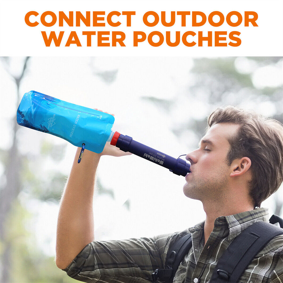 Personal Water Filter Straw 5000L Outdoor Survival Water Purification Straw0.1Î¼m