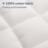Luxury Mattress Topper Pillowtop Bedding Mat Pad Fitted Cover Underlay KING - Side View