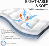 Luxury Mattress Topper Pillowtop Bedding Mat Pad Fitted Cover Underlay SINGLE - Extra Image