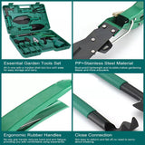 Shovel Harrow Potted Flower Gardening Tools Gift Kit Glove Garden Tool 10Pcs/Set - Side View