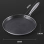 30cm Stainless Steel Crepe Pan Non-Stick Pan Honeycomb Coating Frying Pan Pizza6299