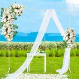 Wedding Arch White Square Backdrop Flower Display Stand Background 2.2M - Top-Down View