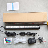 38cm LED Aquarium Lights Submersible Air Bubble RGB Light for Fish Tank Underwater - Front View