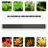 30cm Aquarium Light Lighting Full Spectrum Aqua Plant Fish Tank Bar LED Lamp - Rear View