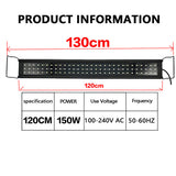 120 CM 150W 244LED Aquarium LED Lighting  Marine Aqua Fish Tank Light NEW - 45-Degree Angle