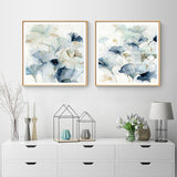 Wall Art 70cmx70cm Gingko Leaves By Carol Robinson 2 Sets Gold Frame Canvas - Front View