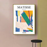 Wall Art 50cmx70cm Abstract colour by Henri Matisse Gold Frame Canvas - Front View