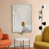 Wall Art 60cmx90cm Long Corridor Style A Gold Frame Canvas - Front View