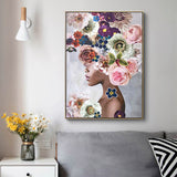 Wall Art 50cmx70cm Foolish in Love II Gold Frame Canvas - Front View