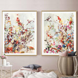 Wall Art 50cmx70cm Coming Spring 2 Sets Gold Frame Canvas - Front View